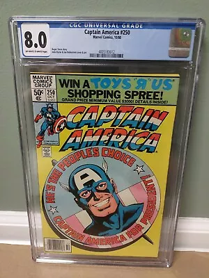 Buy Captain America #250 CGC 8.0  Marvel Comics  1980 **FREE SHIPPING** 🇺🇸🇺🇸 • 43.55£