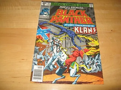 Buy Marvel Premiere #52 Black Panther Vs The Klan, 1980, Very Good Condition. • 11.87£