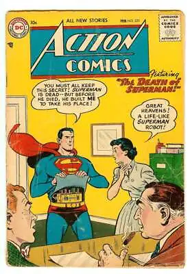 Buy Action Comics #225 1.5 // Al Plastino Cover 1957 Dc Comics • 42.82£