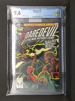 Buy Daredevil 168 CGC 9.6 1st Appearance & Origin Elektra White Pages • 719.57£