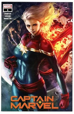 Buy Captain Marvel #1 Artgerm Long Hair Walmart Exclusive Cover Variant 2021 NM • 11.95£