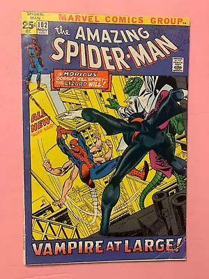 Buy The Amazing Spider-Man #102 -Nov 1971 - Vol.1 - Minor Key - (7160) • 54.69£