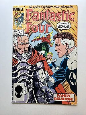 Buy Fantastic Four #273 (1984) Marvel 1st Full Nathaniel Richards App Key B&B • 11.23£