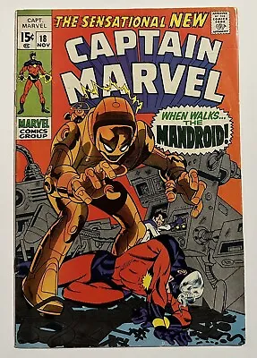 Buy Captain Marvel #18 (1969) VG Carol Danvers Gains Powers • 14.19£