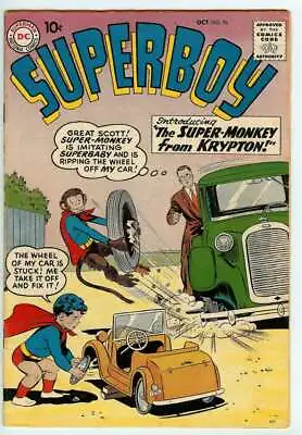 Buy Superboy #76 5.0 // 1st Appearance Of Supermonkey Dc 1959 • 110.33£