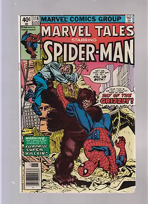 Buy Marvel Tales Starring Spider Man #116 - Day Of The Grizzly! (6.5/7.0) 1980 • 2.41£
