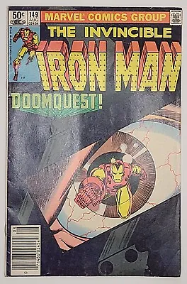 Buy Iron Man #149 (Marvel Comics 1981) Newsstand Dr. Doom Doomquest Pt. 1 🔑 • 7.91£