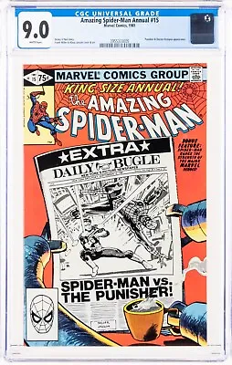 Buy 🔥 Amazing Spider-man Annual #15 1981 Cgc 9.0 Punisher Doctor Octopus White Page • 34.79£