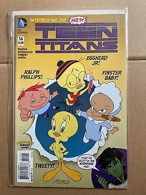 Buy DC Comics Teen Titans No. 14 Looney Tunes Variant Cover • 4.49£