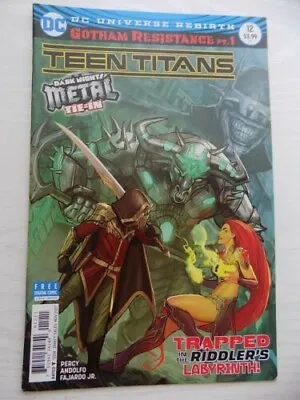 Buy Teen Titans #12 - Dark Nights Metal Tie-In 1st App. Batman Who Laughs 1st Print • 75£