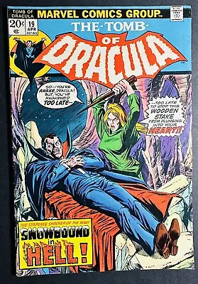 Buy Tomb Of Dracula #19 Marvel 1974 Early Blade- Rachel Van Helsing-Mephisto VF-! • 23.18£
