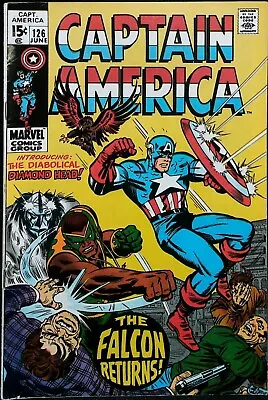 Buy Captain America #126 (1970) KEY *1st Appearance Of Diamond Head* - • 15.99£