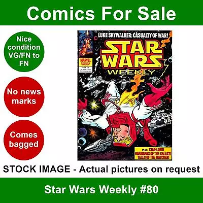 Buy Star Wars Weekly #80 Comic - VG/FN Clean 05 Sep 1979 - Marvel UK • 4.99£