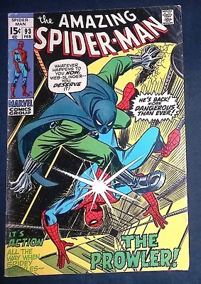 Buy The Amazing Spider-Man #93 Bronze Age Marvel Comics VG/F • 35.99£