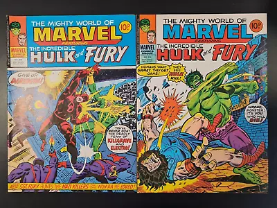 Buy The Mighty World Of Marvel Starring Hulk #269 & #270 Marvel Uk 1977 • 0.99£