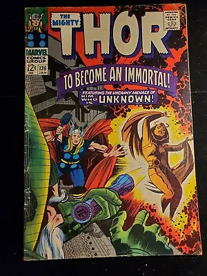 Buy THOR 136, Marvel Comics 1967, 1st  App Of Lady Sif!  Stan Lee Story • 21.59£