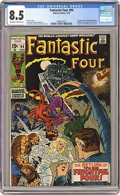 Buy Fantastic Four #94 CGC 8.5 1970 3989553021 • 300.43£