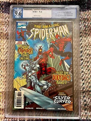 Buy Key Amazing Spider-man 430 Pgx 9.6 Carnage Silver Surfer Cgc 1st Carnage Cosmic • 125£