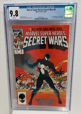 Buy Marvel Super-Heroes Secret Wars 8 CGC 9.8 Origin Black Suit Which Becomes Venom • 391.31£