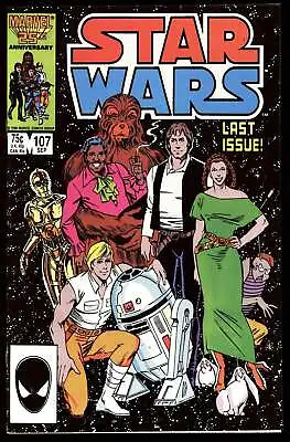 Buy Star Wars #107 Marvel 1986 (NM) Final Issue! HIGH GRADE! L@@K! • 77.09£