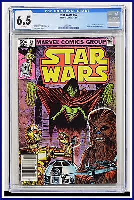 Buy Star Wars #67 CGC Graded 6.5 Marvel January 1983 Newsstand Edition Comic Book. • 43.17£