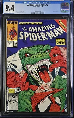 Buy The Amazing Spider-Man #313 CGC 9.4 Lizard App Todd McFarlane Cover - 4408841004 • 51.97£