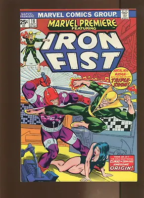 Buy Marvel Premiere #18 - Origin Conclusion & 4rd App. Of Iron Fist. (8.5/9.0) 1974 • 22.69£