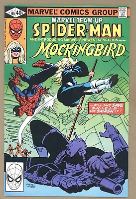 Buy Marvel Team-Up 95 (NM-) 1st App Mockingbird! Spider-Man Newsstand 1980 V213 • 98.95£