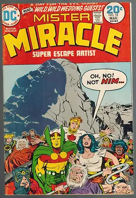 Buy Mister Miracle 18  Darkseid Appears!  Scott/Big Barda Wedding!  VG Kirby 1974! • 6.36£