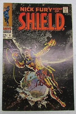 Buy Vintage Comic Book 1968 Nick Fury Agent Of SHIELD #6 Marvel Silver Age Comics • 55.76£