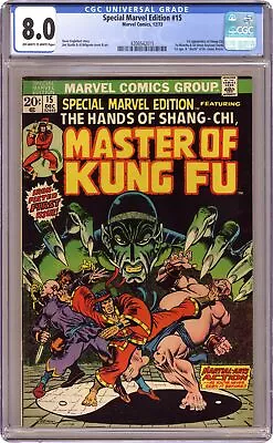 Buy Special Marvel Edition #15 CGC 8.0 1973 4206542015 1st App. Shang Chi • 395.76£