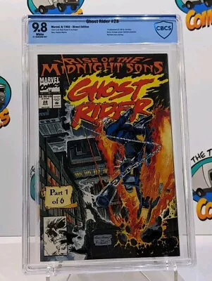 Buy Ghost Rider #28 1992 CBCS 9.8 WP (1st Cameo Of Midnight Sons) • 78.75£