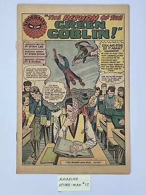 Buy Amazing Spider-Man #17 (1964) 2nd App. Green Goblin (Norman Osborn)- Coverles... • 92.49£