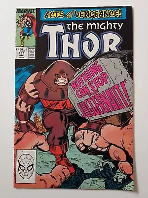Buy The Mighty Thor 411 December 1989 Juggernaut • 22.99£