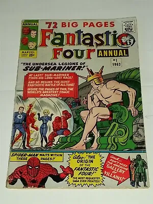 Buy Fantastic Four Annual #1 Vg (4.0) 1963 Marvel Comics ** • 399.99£