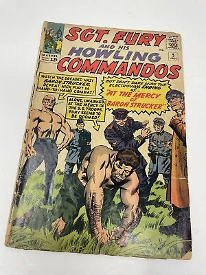 Buy Sgt. Fury And His Howling Commandos #5 January 1964 1st Baron Strucker Marvel • 27.87£