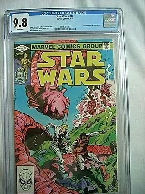 Buy Marvel STAR WARS #59 CGC 9.8 NM/MT White Pages 1982  • 95.02£