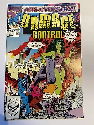 Buy DAMAGE CONTROL Vol. 1 #3 She-Hulk Marvel Comics 1990 NM • 4.95£