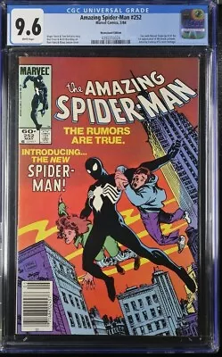 Buy 1984 Marvel Comics #252 Amazing Spider-Man Black Costume Newsstand Edt. CGC 9.6 • 381.51£