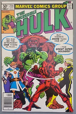 Buy Incredible Hulk 258 1981 Key Issue Newsstand 1st App Soviet Super Soldiers *CCC* • 39.72£