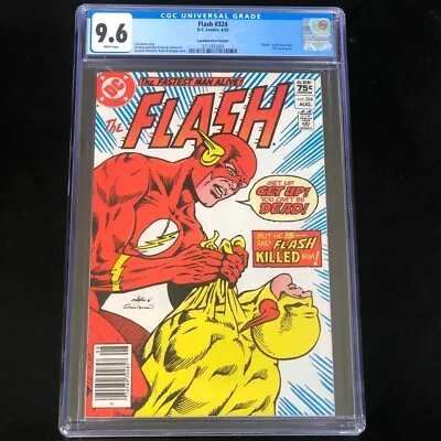 Buy Flash #324 CGC 9.6 ⭐ 75 CENT CANADIAN PRICE VARIANT ⭐ Reverse Flash DC 1983 • 149.01£