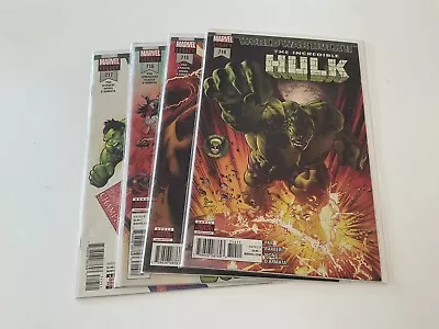 Buy Incredible Hulk 714 715 716 717 Lot Run Set Near Mint Nm Marvel • 11.85£