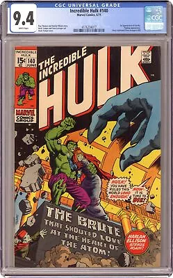 Buy Incredible Hulk #140 CGC 9.4 1971 4176234017 • 265.41£