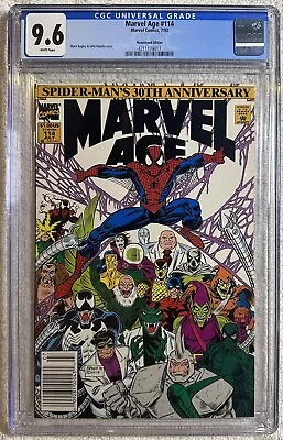 Buy Marvel Age 114  Marvel CGC 9.6 Newsstand Spider-Man 30th Anniversary Cool Cover • 95.93£
