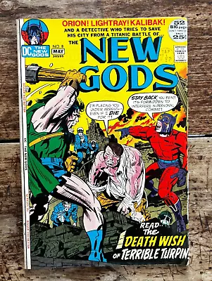 Buy Bronze Age DC Comic NEW GODS #8 - 1972 - Jack Kirby - FN 6.0 • 8£