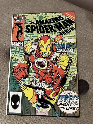 Buy AMAZING SPIDER-MAN ANNUAL 20 1986, Marvel 25th Anniversary, The IRON MAN Of 2020 • 3.25£