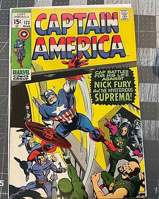 Buy Captain America #123 Vg/fn • 16.09£