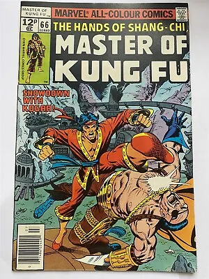 Buy SHANG-CHI : MASTER OF KUNG-FU #66 Marvel Comics UK Price 1978 VF • 3.69£