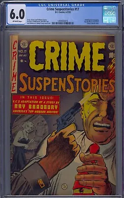 Buy Crime Suspenstories #17 Cgc 6.0 Classic Suicide Cover Ray Bradbury Adaptation • 1,344.02£