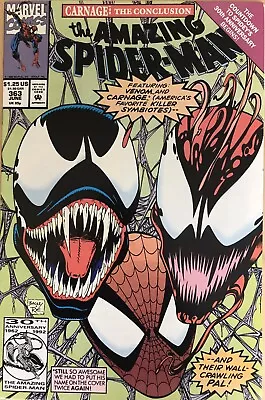Buy The Amazing Spider-Man #363 VF+ June 1992 Carnage And Venom Appearance • 39.99£